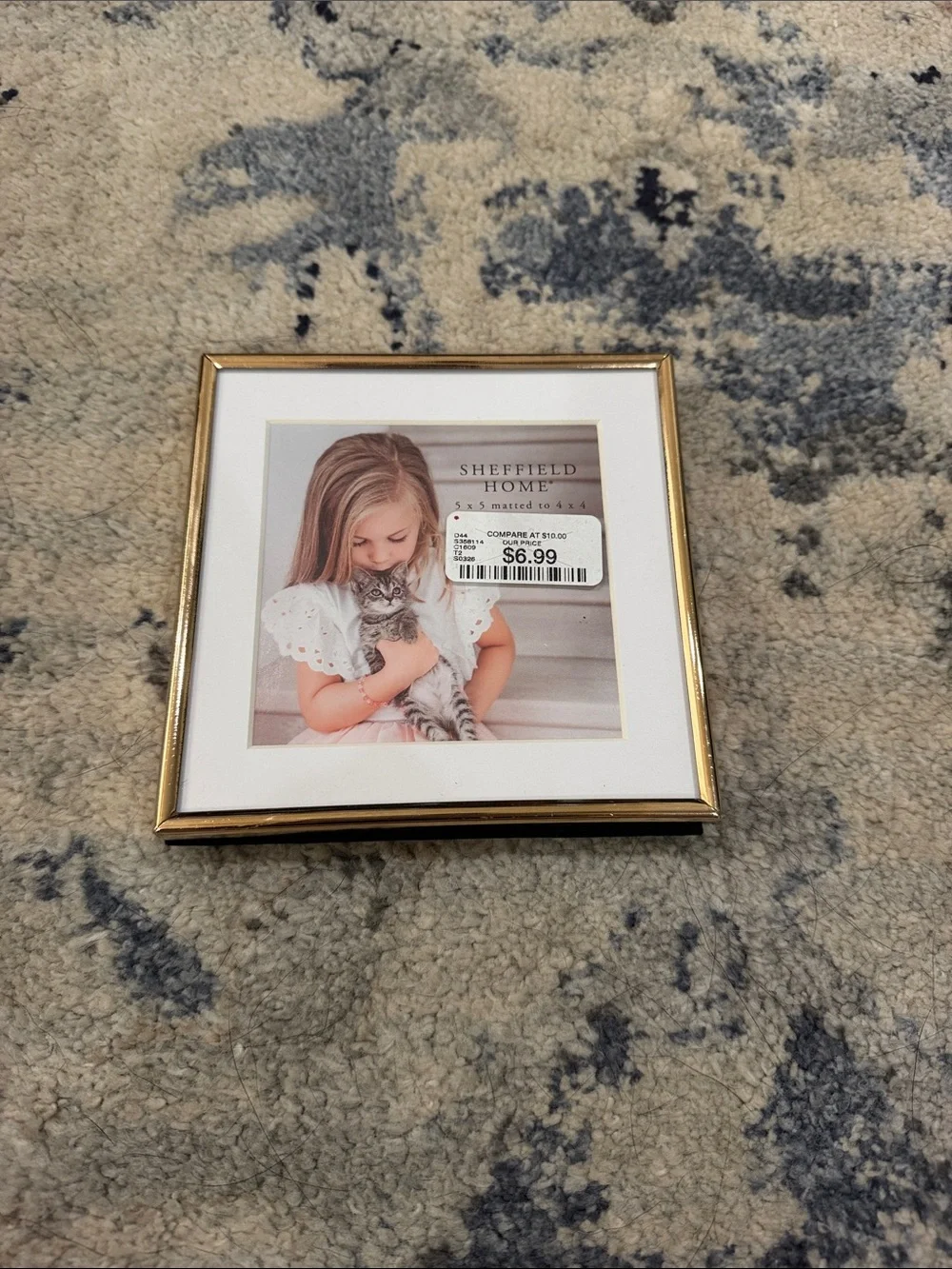 Sheffield Home Gold Picture Frame with White Mat